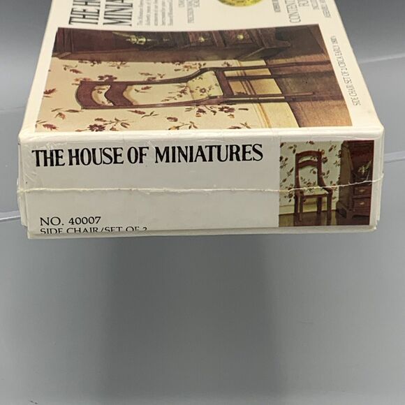 The House of Miniatures 2 Side Chair Set Dollhouse Kit 40007 X-ACTO Sealed NOS - Picture 7 of 9
